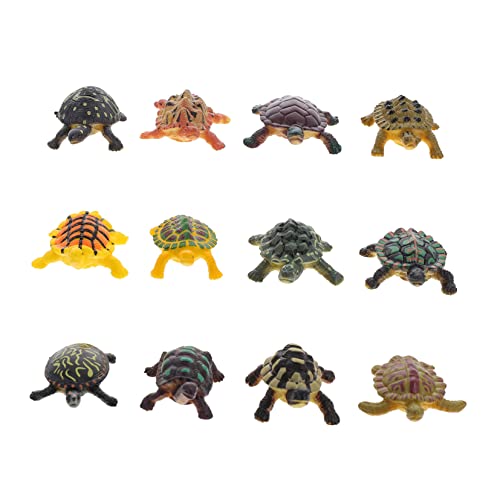 WHAMVOX 12 STK Tiermodell Meeresschildkrötenspielzeug Kinder dekor Kinderspielzeug Spielzeuge Dekoration mit Sandschildkröten Meeresspielzeug Ozean Brasilianische Schildkröte Plastik von WHAMVOX