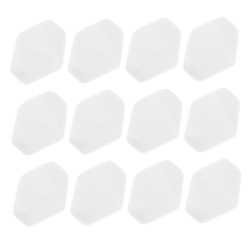 WHAMVOX 12 Stück Teiliges Acrylwürfel mit Glatter Oberfläche Leere DIY Würfel für Brettspiele Vielseitig Einsetzbar für Spiele Unterricht und Kreative Gravur Weiße Spielsteine von WHAMVOX