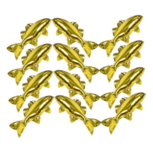 WHAMVOX 12 Stück Teiliges Goldfisch Folienballon Realistische Unterwasser Party Deko aus Robustem Aluminium Vielseitig für Kindergeburtstag Shower Tropisches Sommer Motto WHAMVOX 12 Stück Teiliges Goldfisch Folienballon Realistische Unterwasser Party Deko aus Robustem Aluminium Vielseitig für Kindergeburtstag Shower Tropisches Sommer Motto von WHAMVOX