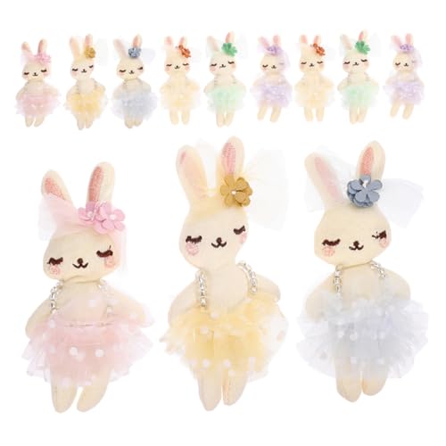 WHAMVOX 12 Stück Teiliges Handgefertigter Gefüllter Hasenpuppen Kleine Stoff-Kaninchen als Dekorative Accessoires und Geschenkideen für Bastelprojekte WHAMVOX 12 Stück Teiliges Handgefertigter Gefüllter Hasenpuppen Kleine Stoff-Kaninchen als Dekorative Accessoires und Geschenkideen für Bastelprojekte von WHAMVOX