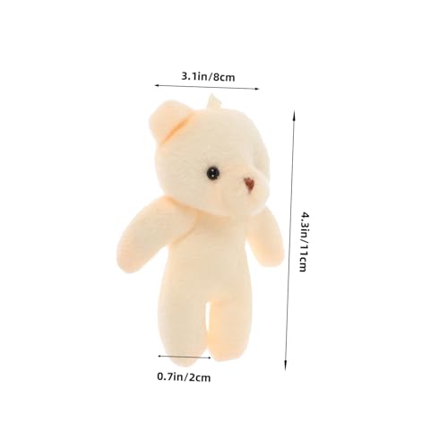 WHAMVOX 12 Stück Teiliges Mini Bären Figuren Multifunktionale Kleine Bär Deko Tragbare Schlüsselanhänger und Taschenanhänger Leicht und Formbeständig Detailreich Verarbeitet Niedliches von WHAMVOX
