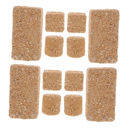 WHAMVOX 12 Stück Teiliges Mini Heuballen aus Kunststroh Realistische Miniatur Heuballen für DIY Bauernhof Dekoration Puppenhaus Gartenornamente und Herbst Tischdekoration von WHAMVOX