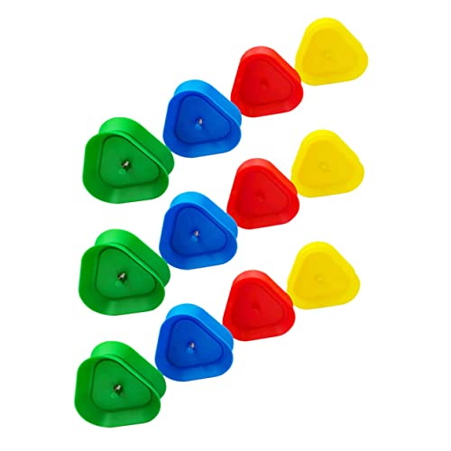 WHAMVOX 12 Stück Teiliges Poker Kartenhalter aus Robustem Kunststoff Wiederverwendbarer Dreieckiger Kartenständer für Hände-frei Nutzung Passend für Kartengrößen Stabiler Stand für von WHAMVOX