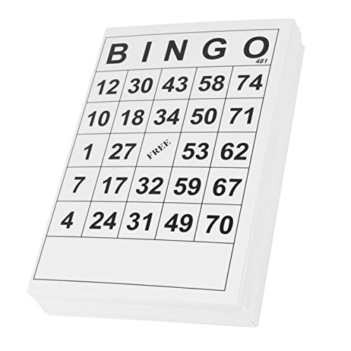 WHAMVOX 120Stücke Bingokarten für Kleinkinder Pädagogisches Lernspielzeug aus Beschichtetem Langlebig und Einfach für Spieleabende Partys und Geburtstagsfeiern von WHAMVOX