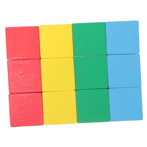 WHAMVOX 12Stücke Holzbausteine Kreative DIY Spielzeuge für Geometrische Formen Rote Gelbe Blaue und Grüne Blöcke Fördert Lernen und Kreativität WHAMVOX 12Stücke Holzbausteine Kreative DIY Spielzeuge für Geometrische Formen Rote Gelbe Blaue und Grüne Blöcke Fördert Lernen und Kreativität von WHAMVOX