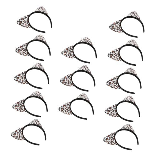 WHAMVOX 14 Stück Leopard Katzenohren Stirnband mit Leopardenmuster Modisches Party Haarreif für Damen und Praktisches Haarband zum Fixieren bei Make up und Alltag für Karneval und WHAMVOX 14 Stück Leopard Katzenohren Stirnband mit Leopardenmuster Modisches Party Haarreif für Damen und Praktisches Haarband zum Fixieren bei Make up und Alltag für Karneval und von WHAMVOX