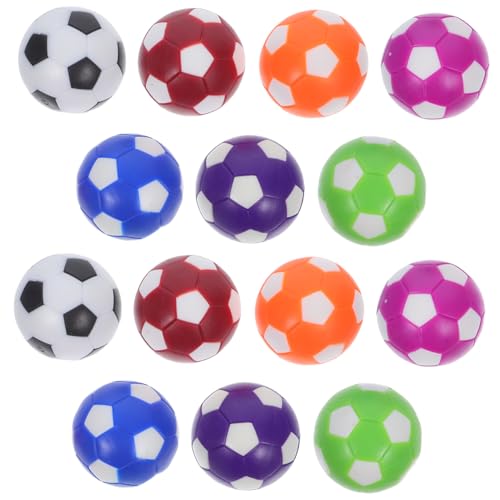WHAMVOX 14 Stück Teiliges Tischfußballbälle Offizielle Ersatzkugeln für Desktop Fußballspiel Reibungsarmes Design für Flüssiges Spiel Leicht zu Reinigen Bunte Farben für Familienspaß von WHAMVOX