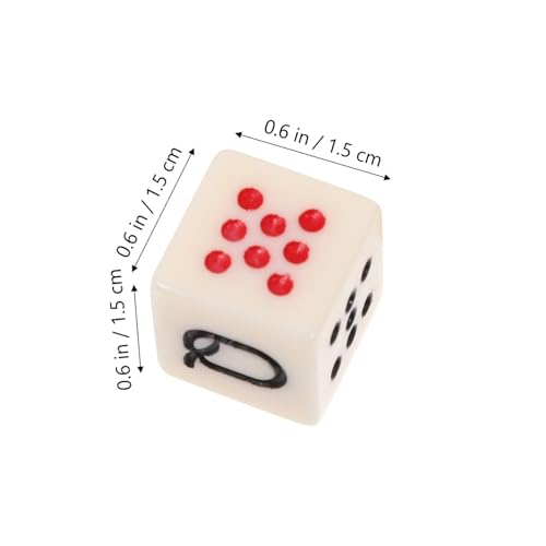 WHAMVOX 15 Stück Teiliges Pokerwürfel Elfenbeinfarbenem Tragbare Würfel für Partyspiele Geburtstagsspiele und Lustige Poker Accessoires Einfach zu Verwenden und Vielseitig Einsetzbar WHAMVOX 15 Stück Teiliges Pokerwürfel Elfenbeinfarbenem Tragbare Würfel für Partyspiele Geburtstagsspiele und Lustige Poker Accessoires Einfach zu Verwenden und Vielseitig Einsetzbar von WHAMVOX