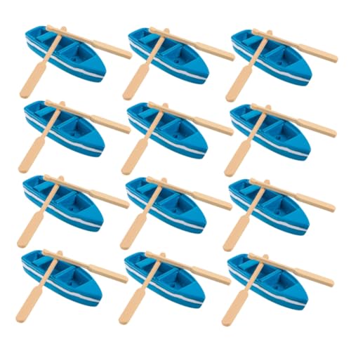 WHAMVOX 16Er Set Miniatur Schiffsdekor Schiffsmodell Mini Segelbootfigur Mini Strandstil Miniatur Ornament Bootsmodell Bootsornamente Kleine Boote Segelboote Harz von WHAMVOX