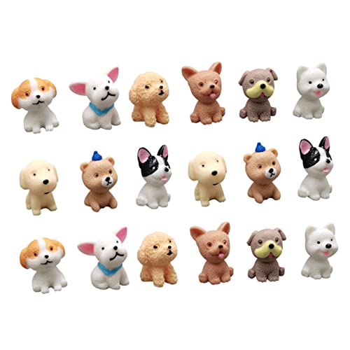 WHAMVOX 18Stücke Mini Hundefigur Teiliges aus Hochwertigem Harz Niedliche Hundedekorationen für Langlebige Welpen Spielzeuge Garten und Heimdekoration WHAMVOX 18Stücke Mini Hundefigur Teiliges aus Hochwertigem Harz Niedliche Hundedekorationen für Langlebige Welpen Spielzeuge Garten und Heimdekoration von WHAMVOX