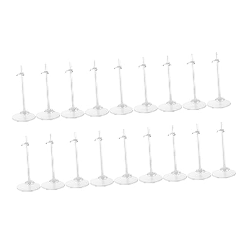 WHAMVOX 18Stücke Puppenständer Transparent Verstellbare Puppenhalter für Puppenausstellungen Stabiler Stand Schützt Puppen vor Schäden und Schmutz Zubehör für Kreative WHAMVOX 18Stücke Puppenständer Transparent Verstellbare Puppenhalter für Puppenausstellungen Stabiler Stand Schützt Puppen vor Schäden und Schmutz Zubehör für Kreative von WHAMVOX