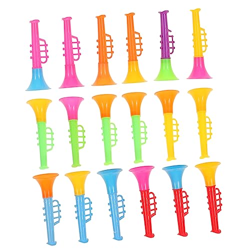 WHAMVOX 18Stücke Teiliges Mini Trompeten für Plastikspielzeuge für Partys und Festivals Kreativität und Musikinteresse WHAMVOX 18Stücke Teiliges Mini Trompeten für Plastikspielzeuge für Partys und Festivals Kreativität und Musikinteresse von WHAMVOX