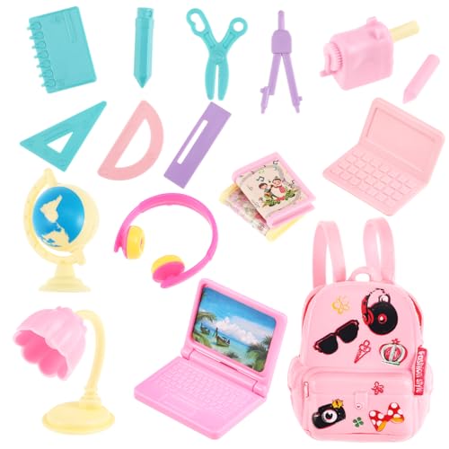 WHAMVOX 1Satz Puppenschulbedarf Rucksack Briefpapier für Puppenhaus Teiliges Zubehör Kreatives für Puppenliebhaber und Enthusiasten WHAMVOX 1Satz Puppenschulbedarf Rucksack Briefpapier für Puppenhaus Teiliges Zubehör Kreatives für Puppenliebhaber und Enthusiasten von WHAMVOX