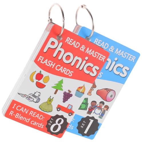 WHAMVOX 1Satz Teiliges Lernkarten für Phonics Englisch Karten mit Zufälligem Cover Fördert Frühes Lernen und Gedächtnisentwicklung für Vorschulkinder WHAMVOX 1Satz Teiliges Lernkarten für Phonics Englisch Karten mit Zufälligem Cover Fördert Frühes Lernen und Gedächtnisentwicklung für Vorschulkinder von WHAMVOX