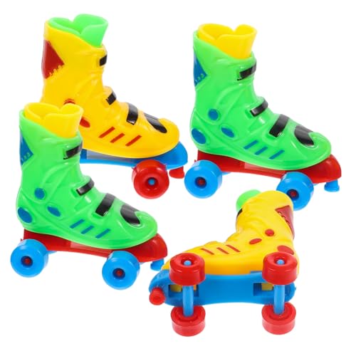 WHAMVOX 2 Paar Bunte Realistische Finger Rollschuhe Druckentlastungsspielzeug Kleines Rollschuh Modell Pädagogisches Fingerspielzeug für Schreibtischdekoration und Zufällige Farbe WHAMVOX 2 Paar Bunte Realistische Finger Rollschuhe Druckentlastungsspielzeug Kleines Rollschuh Modell Pädagogisches Fingerspielzeug für Schreibtischdekoration und Zufällige Farbe von WHAMVOX