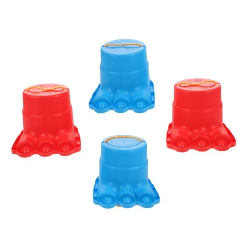 WHAMVOX 2 Paare Stelzen rutschfeste Kunststoff Stelzen für Geschicklichkeitstraining Sensorisches Trainingsspielzeug für Jungen und Mädchen Buntes Outdoor Balancespielzeug Zufällige Farbe von WHAMVOX