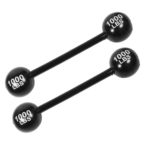 WHAMVOX 2 STÜCK Aufblasbare Hantel Spielzeuge PVC Verstärkte Barbell Party Requisiten Lustiges Sportspielzeug für Erwachsene Eltern junge Mädchen Bewegung von WHAMVOX