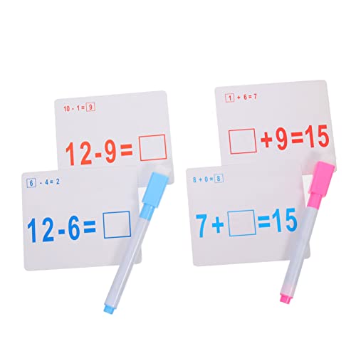 WHAMVOX 2 Sätze Wiederverwendbare Rechenkarten mit Stift Kindgerechte Lernspielzeug Addition und Subtraktion Tragbare Mathematik Übungskarten Pädagogisches Arithmetikspiel für Bunte WHAMVOX 2 Sätze Wiederverwendbare Rechenkarten mit Stift Kindgerechte Lernspielzeug Addition und Subtraktion Tragbare Mathematik Übungskarten Pädagogisches Arithmetikspiel für Bunte von WHAMVOX