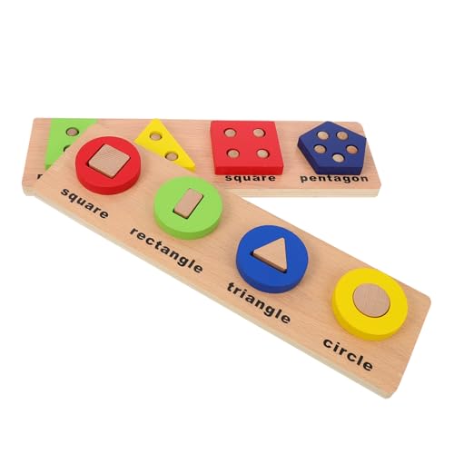 WHAMVOX 2 Sets Kinder Frühere Bildung Stereoblock Geometrische Formanpassungsblock von WHAMVOX