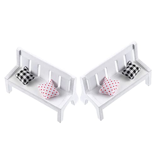 WHAMVOX 2 Sets Mini-bankmodelle Realistische Und Dekorative Mini-möbel Für Die Dekoration Von Minihäusern Und Spielzimmern WHAMVOX 2 Sets Mini-bankmodelle Realistische Und Dekorative Mini-möbel Für Die Dekoration Von Minihäusern Und Spielzimmern von WHAMVOX