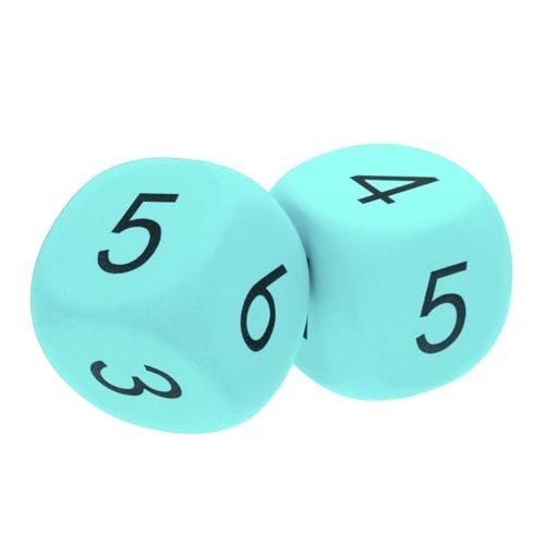 WHAMVOX 2 Stück Große Eva Schaumstoff Würfel Soft Würfelspiel für Klassenzimmer Party Aktivitäten Lehrmittel Leicht und Vielseitig für Zahlen Lernen und Spiele von WHAMVOX