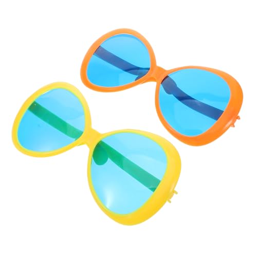 WHAMVOX 2 Stück Große Sonnenbrillen, Jumbo-sonnenbrillen, Riesige Gläser, Neuartige Kunststoff-sonnenbrillen Für Partyzubehör, Kostüme, Cosplay-requisiten von WHAMVOX