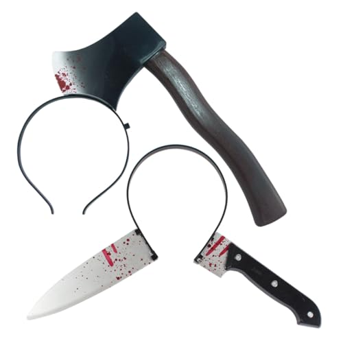 WHAMVOX 2 Stück Gruselige Halloween Requisiten Stirnband Durch Den Kopf Mit Blutigem Und Design Für Horror Kostümzubehör Und Partyspiele WHAMVOX 2 Stück Gruselige Halloween Requisiten Stirnband Durch Den Kopf Mit Blutigem Und Design Für Horror Kostümzubehör Und Partyspiele von WHAMVOX