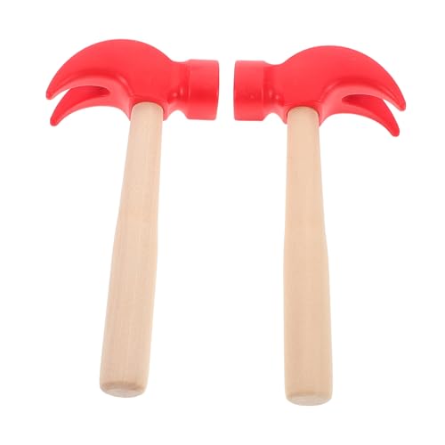WHAMVOX 2 Stück Holzhammer Realistisches Sicheres Wartungswerkzeug für Jungen und Mädchen Ergonomisch rutschfest aus Natürlichem Holz als Lern Geburtstagsgeschenk WHAMVOX 2 Stück Holzhammer Realistisches Sicheres Wartungswerkzeug für Jungen und Mädchen Ergonomisch rutschfest aus Natürlichem Holz als Lern Geburtstagsgeschenk von WHAMVOX