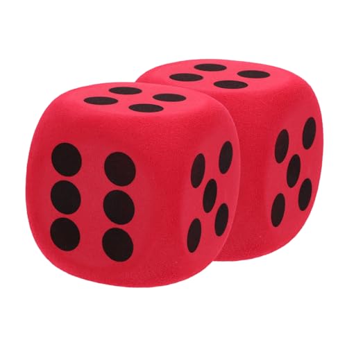 WHAMVOX 2 Stück Kick Schaumstoffwürfel Würfel Großes Würfelspielzeug Großer Schaumstoff Blanker Lernschaumstoffwürfel Für Den Unterricht Jumbo Riesenwürfel Jumbo Blankowürfel von WHAMVOX