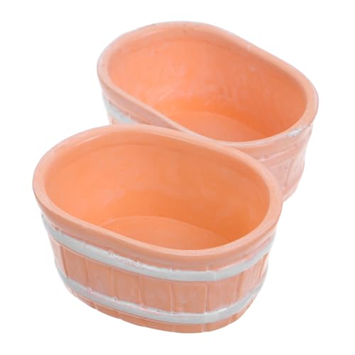 WHAMVOX 2 Stück Miniatur Puppenhaus Zubehör Mini Badewanne Mikrolandschaft Dekor Blumendeko Kleine Aufbewahrung Handgefertigt Entspannende Badezimmer Miniaturdeko WHAMVOX 2 Stück Miniatur Puppenhaus Zubehör Mini Badewanne Mikrolandschaft Dekor Blumendeko Kleine Aufbewahrung Handgefertigt Entspannende Badezimmer Miniaturdeko von WHAMVOX