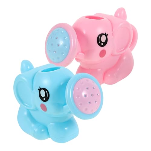 WHAMVOX 2 Stück Teiliges Badespielzeug Gießkanne für Cartoon Elefant Wasserspielzeug Badewanne Garten Indoor Outdoor Pflanzen Gießen Badespaß Geschenk von WHAMVOX