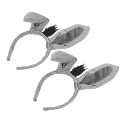 WHAMVOX 2 Stück Teiliges Esel-ohren Stirnband Damen Bequemes Atmungsaktives Karneval Kostüm Haarreif Vielseitiger Party Kopfschmuck Einfach zu Tragen für Erwachsene und Jugendliche WHAMVOX 2 Stück Teiliges Esel-ohren Stirnband Damen Bequemes Atmungsaktives Karneval Kostüm Haarreif Vielseitiger Party Kopfschmuck Einfach zu Tragen für Erwachsene und Jugendliche von WHAMVOX
