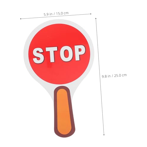 WHAMVOX 2 Stück Teiliges Handheld Stoppschild Beidseitig Wasserfest Verkehrssicherheits paddel für Unterricht und Training im Freien WHAMVOX 2 Stück Teiliges Handheld Stoppschild Beidseitig Wasserfest Verkehrssicherheits paddel für Unterricht und Training im Freien von WHAMVOX