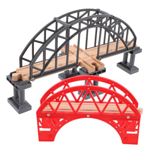 WHAMVOX 2 Stück Teiliges Zugspielzeug Brücken Robustem Material Vielseitig Kombinierbar Langlebig Holz eisenbahnbrücke für Kreative Gleisgestaltung und Interaktives WHAMVOX 2 Stück Teiliges Zugspielzeug Brücken Robustem Material Vielseitig Kombinierbar Langlebig Holz eisenbahnbrücke für Kreative Gleisgestaltung und Interaktives von WHAMVOX
