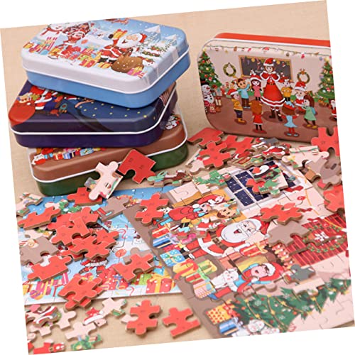 WHAMVOX 2 Stück Weihnachtliches Holzpuzzle Teiliges mit Kreativen DIY Motiven Schneelandschaft und Klassenzimmer Sicheres Glattes Holzspielzeug Hand Auge Koordination und Frühkindlicher WHAMVOX 2 Stück Weihnachtliches Holzpuzzle Teiliges mit Kreativen DIY Motiven Schneelandschaft und Klassenzimmer Sicheres Glattes Holzspielzeug Hand Auge Koordination und Frühkindlicher von WHAMVOX