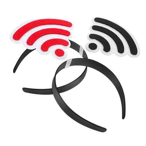 WHAMVOX 2 Stück Wifi Stirnband Glitzer Kopfschmuck Rot Schwarz Party Haarschmuck für Geburtstagsfeier Mexikanische Party Favors Lustiges Fotorequisit für Erwachsene WHAMVOX 2 Stück Wifi Stirnband Glitzer Kopfschmuck Rot Schwarz Party Haarschmuck für Geburtstagsfeier Mexikanische Party Favors Lustiges Fotorequisit für Erwachsene von WHAMVOX