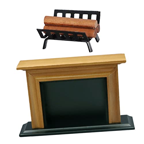 WHAMVOX 2stücke Miniatur Möbel Ornamente Amerikanischer Retro Kamin Mit Holzscheiten Für Puppenhaus Dekoration Für Kreative Mikro-szenen Und Projekte WHAMVOX 2stücke Miniatur Möbel Ornamente Amerikanischer Retro Kamin Mit Holzscheiten Für Puppenhaus Dekoration Für Kreative Mikro-szenen Und Projekte von WHAMVOX