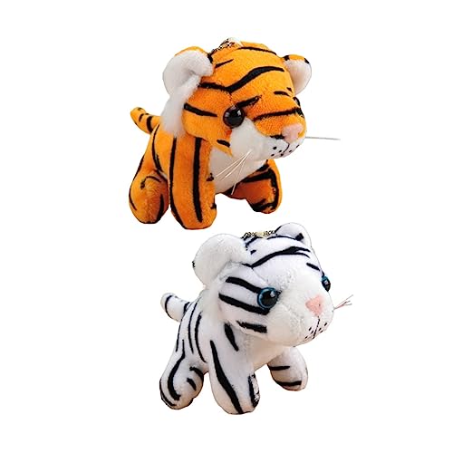 WHAMVOX 2 Stücke Simulation Tiger Form Puppe Adorable Plüsch Hängende Ornamente Plüsch Anhänger von WHAMVOX