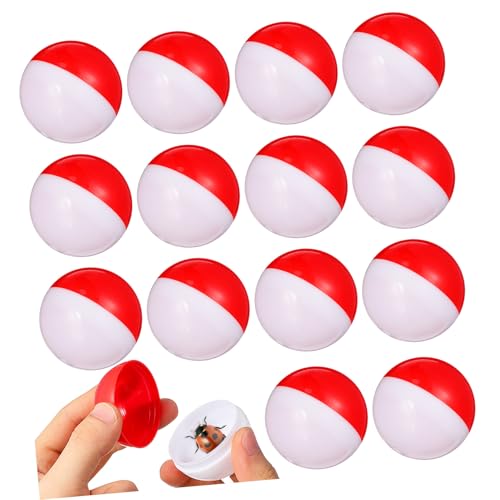 WHAMVOX 20 Stück Runde Leere Kapseln Transparente Wiederbefüllbare Kunststoffbehälter für Partygeschenke Tombola Glückskapseln Passend für Automaten von WHAMVOX