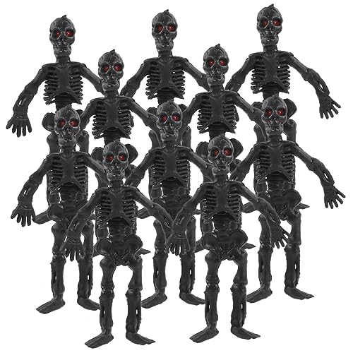 WHAMVOX 20 Stück Schädel Kinderspielzeug Mini- Simuliertes Skelettspielzeug Lustige Skelettspielzeuge Halloween- Skelette Reliefspielzeug Black WHAMVOX 20 Stück Schädel Kinderspielzeug Mini- Simuliertes Skelettspielzeug Lustige Skelettspielzeuge Halloween- Skelette Reliefspielzeug Black von WHAMVOX