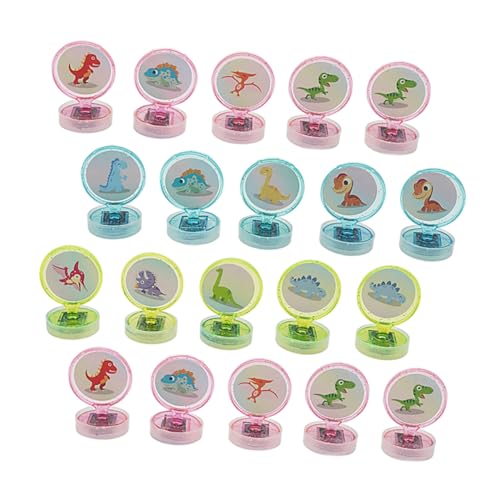 WHAMVOX 20 Stück Teiliges Dinosaurier Stempelset für Bunte Mini Dinosaurier Stempelspielzeuge für Basteln Party Deko Kindergeburtstagsspielzeug WHAMVOX 20 Stück Teiliges Dinosaurier Stempelset für Bunte Mini Dinosaurier Stempelspielzeuge für Basteln Party Deko Kindergeburtstagsspielzeug von WHAMVOX