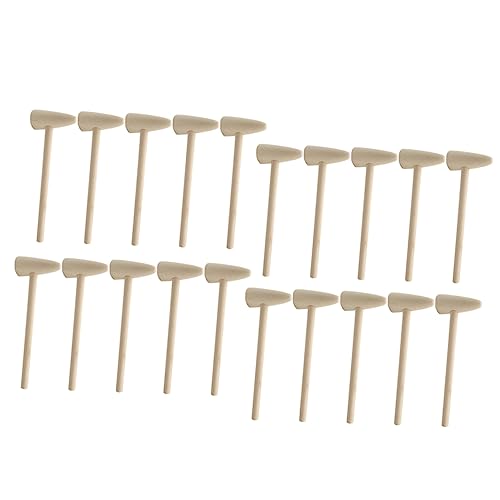 WHAMVOX 20 Stück Teiliges Mini Holzhammer für Glatte Oberfläche Leichtes Natürliches Holzspielzeug Multifunktional Kuchenwerkzeug Sicher und Tragbar für Jungen und Mädchen WHAMVOX 20 Stück Teiliges Mini Holzhammer für Glatte Oberfläche Leichtes Natürliches Holzspielzeug Multifunktional Kuchenwerkzeug Sicher und Tragbar für Jungen und Mädchen von WHAMVOX
