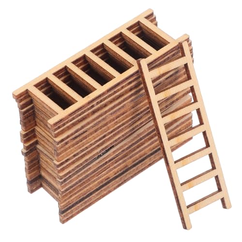 WHAMVOX 20Stücke Holzleiter Modelle für Landschaftsdekoration Treppen für DIY Häuser Langlebige Holzmaterialien Feengärten und Bonsai Arrangements WHAMVOX 20Stücke Holzleiter Modelle für Landschaftsdekoration Treppen für DIY Häuser Langlebige Holzmaterialien Feengärten und Bonsai Arrangements von WHAMVOX
