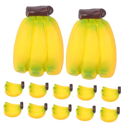 WHAMVOX 24 Stück Miniatur-Bananen Aus Kunstharz: Puppenhaus-küchen-esstisch-Dekoration – Künstliche Kleine Bananenbündel-obstmodelle Zum Basteln WHAMVOX 24 Stück Miniatur-Bananen Aus Kunstharz: Puppenhaus-küchen-esstisch-Dekoration – Künstliche Kleine Bananenbündel-obstmodelle Zum Basteln von WHAMVOX