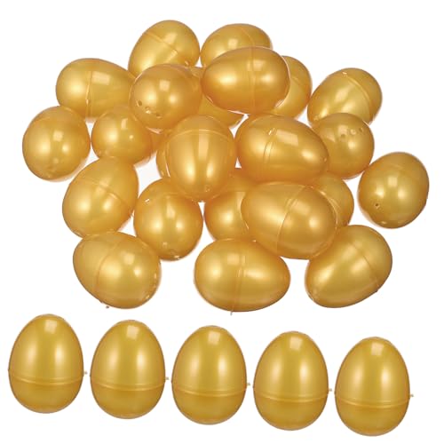 WHAMVOX 24 Stück Teiliges Goldene Kunststoff eier zum Befüllen Kreative Geschenkverpackung Sichere Glatte Oberfläche Wiederverwendbar für Kindergeburtstag Partygeschenke und WHAMVOX 24 Stück Teiliges Goldene Kunststoff eier zum Befüllen Kreative Geschenkverpackung Sichere Glatte Oberfläche Wiederverwendbar für Kindergeburtstag Partygeschenke und von WHAMVOX
