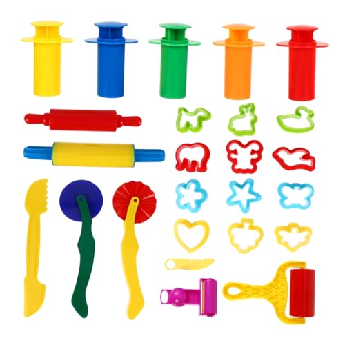 WHAMVOX 25 Stück Teiliges Knetwerkzeug Set für Bunte DIY Spielzeugwerkzeuge für Kreatives Basteln Kindergarten und Vorschule Motorik und Kreativität WHAMVOX 25 Stück Teiliges Knetwerkzeug Set für Bunte DIY Spielzeugwerkzeuge für Kreatives Basteln Kindergarten und Vorschule Motorik und Kreativität von WHAMVOX