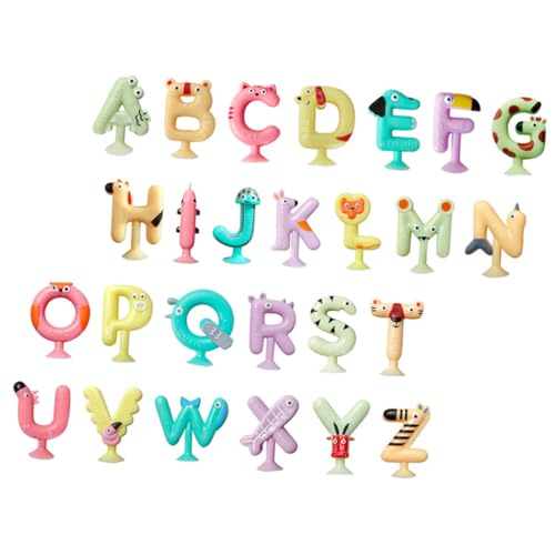 WHAMVOX 26 Stück Teiliges Alphabet Saugnapf Niedlichen Tiermotiven Pädagogisches Badewannenspielzeug für Fördert Frühkindliche Bildung Gehirnentwicklung und Koordination Leicht zu WHAMVOX 26 Stück Teiliges Alphabet Saugnapf Niedlichen Tiermotiven Pädagogisches Badewannenspielzeug für Fördert Frühkindliche Bildung Gehirnentwicklung und Koordination Leicht zu von WHAMVOX