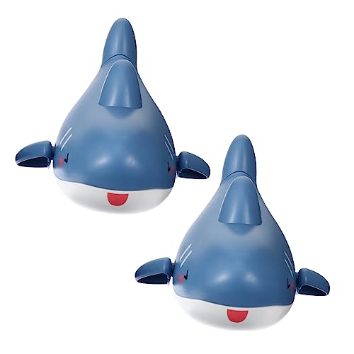 WHAMVOX 2Stücke Cartoon Badespielzeug Wasserspielzeug für Plappernde Haie zum Planschen Badewanne für Jungen und Fördert Badespaß von WHAMVOX