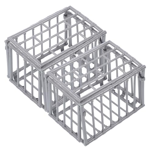 WHAMVOX 2Stücke Minikäfigmodell aus Miniaturkäfig Ornament für DIY Puppenhaus Dekoration für Kreative Bastelprojekte Praktischer Fähigkeiten von WHAMVOX
