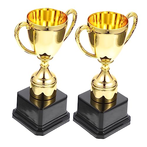 WHAMVOX 2Stücke Plastik Trophäen für Goldene Auszeichnungen für Wettbewerbe Partys und Robuste und Leichte Pokale aus Hochwertigem Kunststoff Kindergeburtstage WHAMVOX 2Stücke Plastik Trophäen für Goldene Auszeichnungen für Wettbewerbe Partys und Robuste und Leichte Pokale aus Hochwertigem Kunststoff Kindergeburtstage von WHAMVOX
